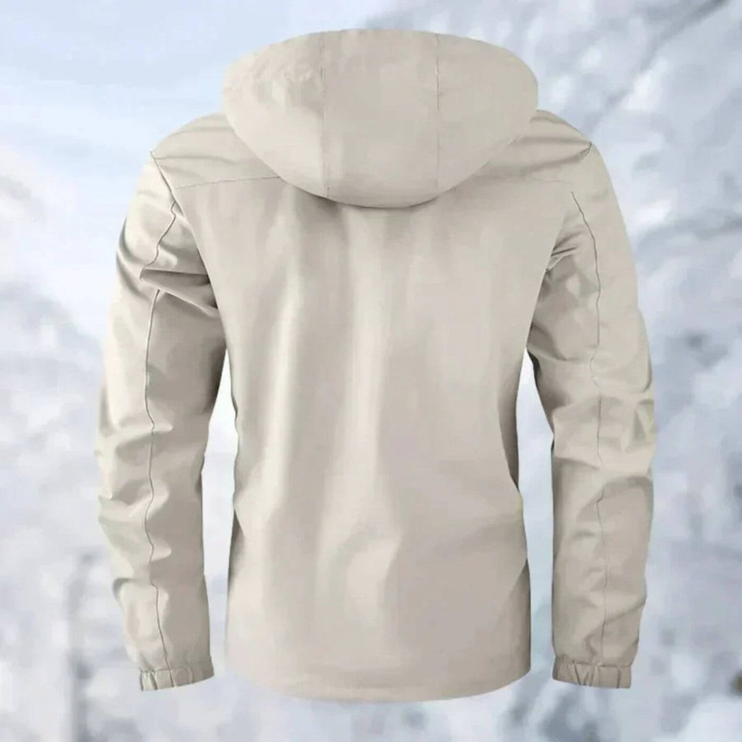 Harry | Mens Quilted Jacket Hooded Waterproof Windproof Outdoor Coat