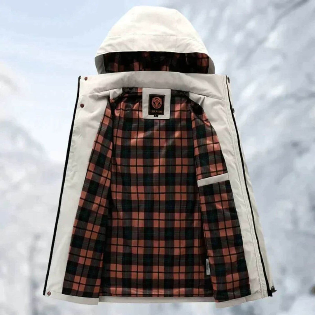 Harry | Mens Quilted Jacket Hooded Waterproof Windproof Outdoor Coat