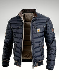 Harry | Mens Quilted Jacket Padded Puffer Stand Collar Winter Coat