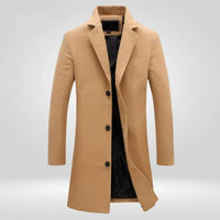 Arthur | Mens Wool Coat Single-Breasted Long Overcoat
