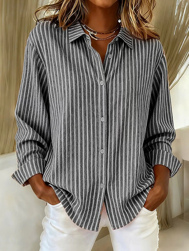 Louise™ | Effortless Striped Knit Cardigan