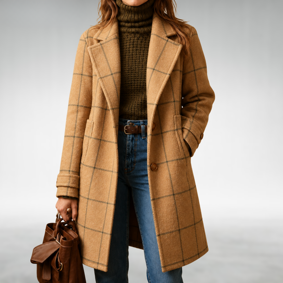 Lauren Classic Checkered Coat