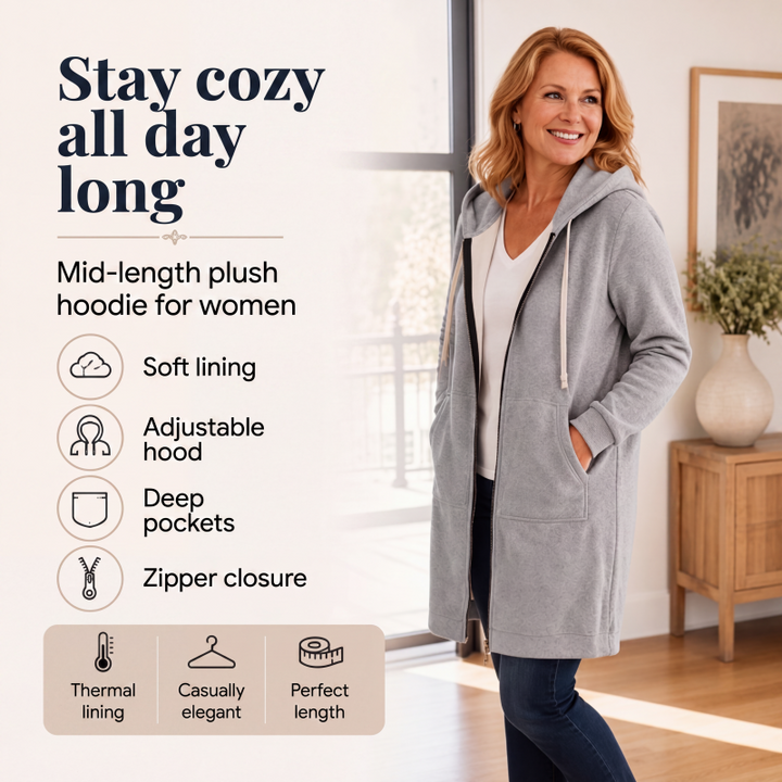 Elizabeth - Lined Long Hoodies