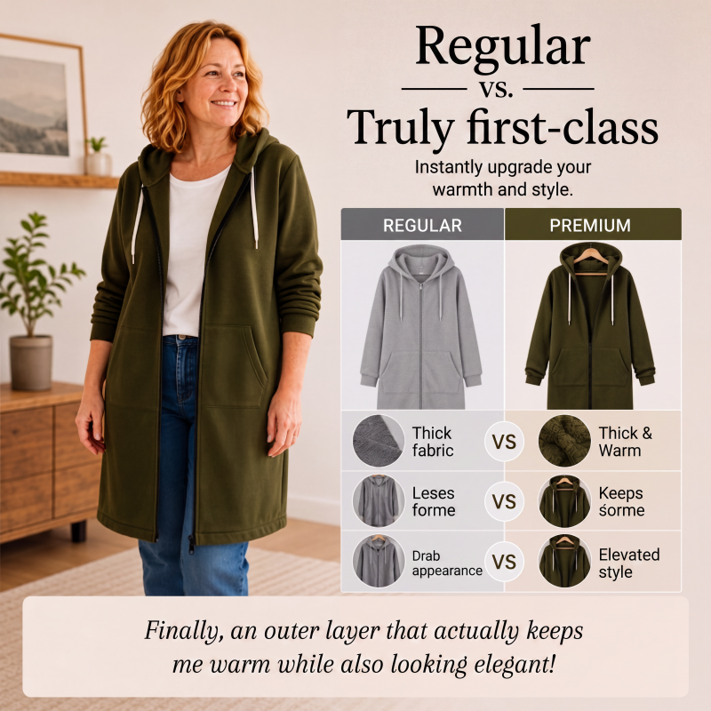 Elizabeth - Lined Long Hoodies