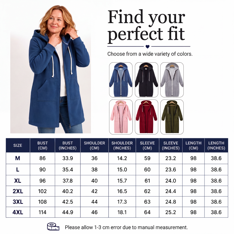 Elizabeth - Lined Long Hoodies
