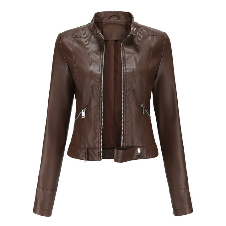 Cecily | Cropped Moto Biker Jacket