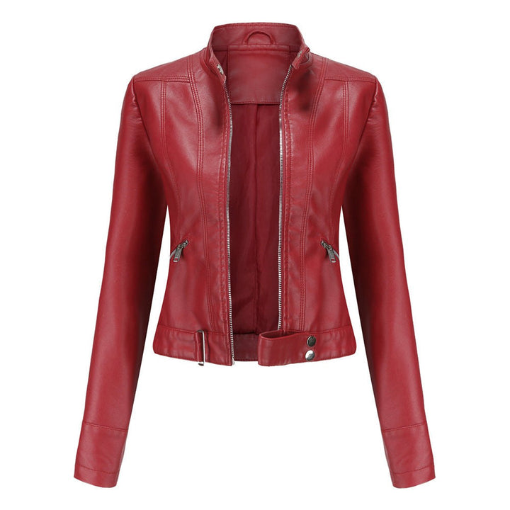 Cecily | Cropped Moto Biker Jacket