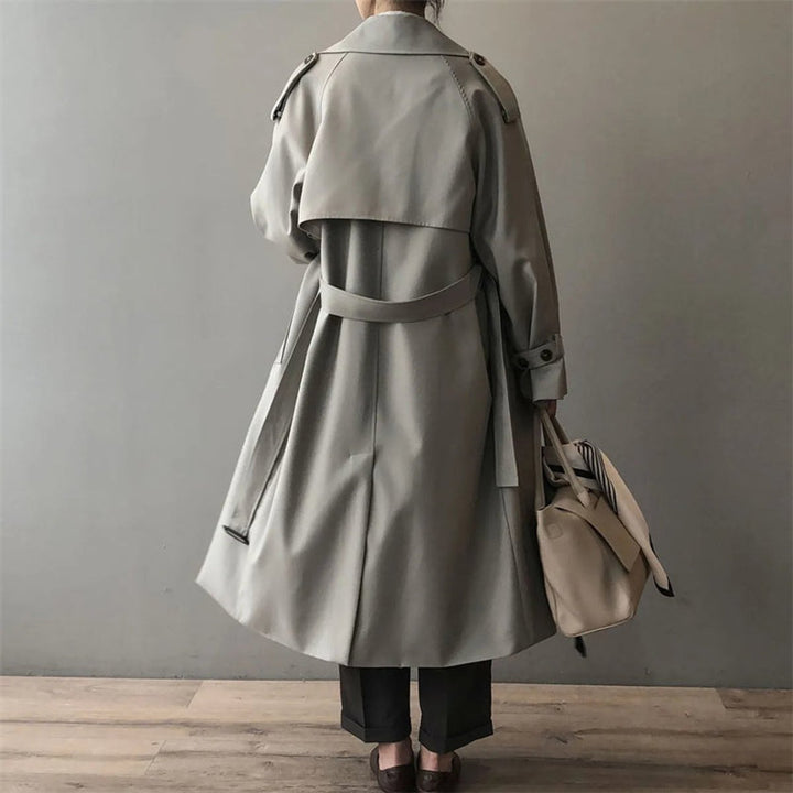 Sophie | Women's Double-Breasted Water-Repellent Long Trench Coat