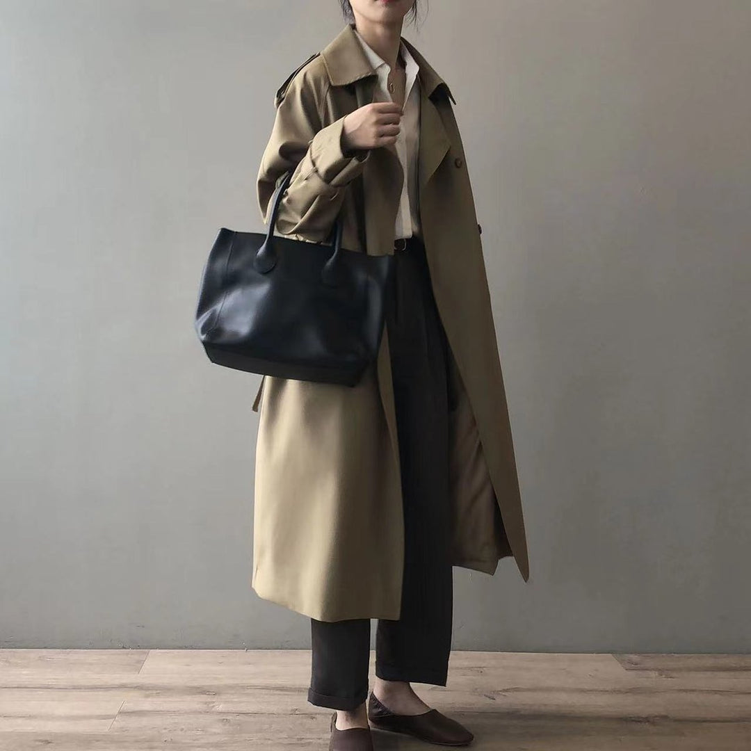 Sophie | Women's Double-Breasted Water-Repellent Long Trench Coat