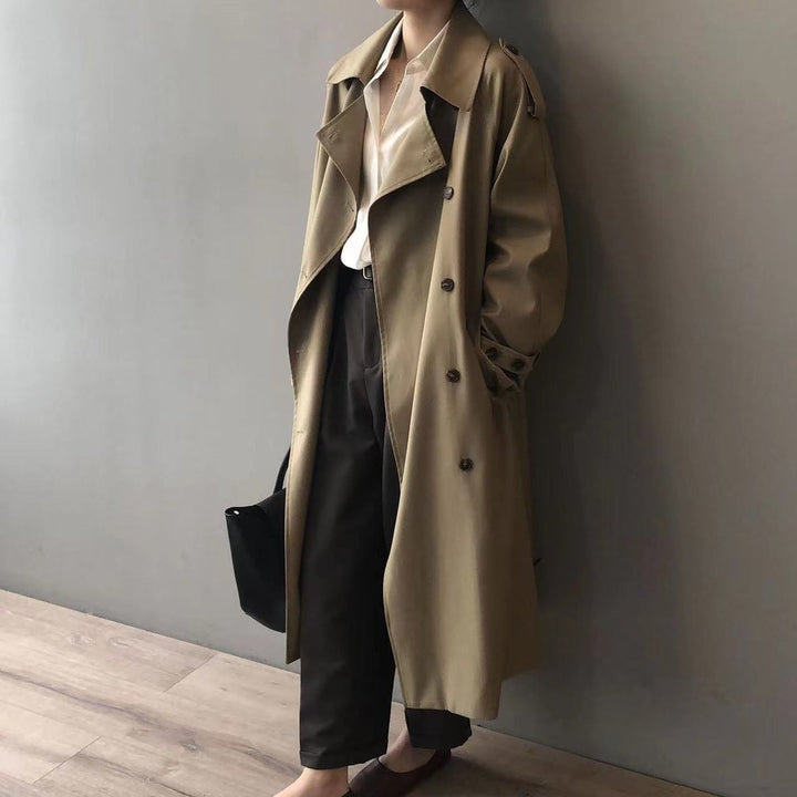 Sophie | Women's Double-Breasted Water-Repellent Long Trench Coat