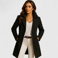 Blanche | Tailored Notch-Lapel Long Coat