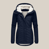 Emily | Women's Fleece-Lined Hooded Quilted Jacket Windproof Winter Coat