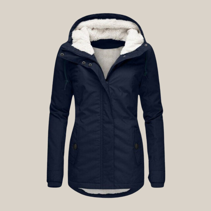 Emily | Women's Fleece-Lined Hooded Quilted Jacket Windproof Winter Coat
