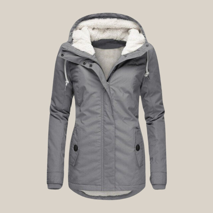 Emily | Women's Fleece-Lined Hooded Quilted Jacket Windproof Winter Coat