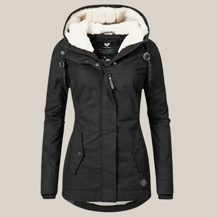 Emily | Women's Fleece-Lined Hooded Quilted Jacket Windproof Winter Coat