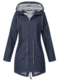 Margaret | Hooded Drawstring Rain Coat