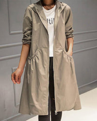 Scarlett | Women's Hooded Waterproof Longline Trench Coat