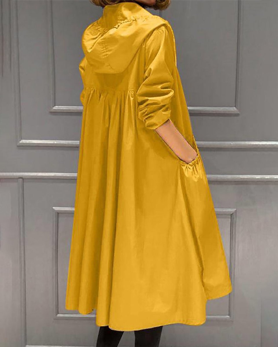 Scarlett | Women's Hooded Waterproof Longline Trench Coat