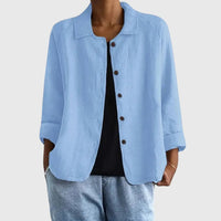 Sophie | Women's Lightweight Cotton Button-Up Jacket