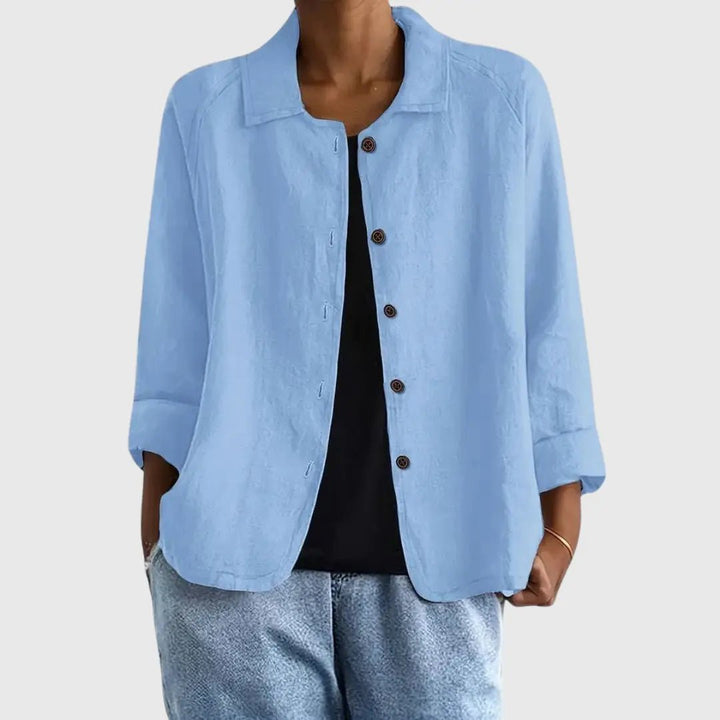 Sophie | Women's Lightweight Cotton Button-Up Jacket