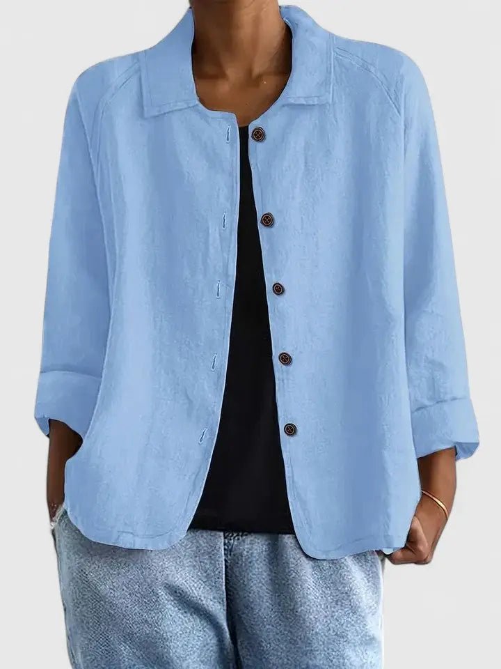 Sophie | Women's Lightweight Cotton Button-Up Jacket