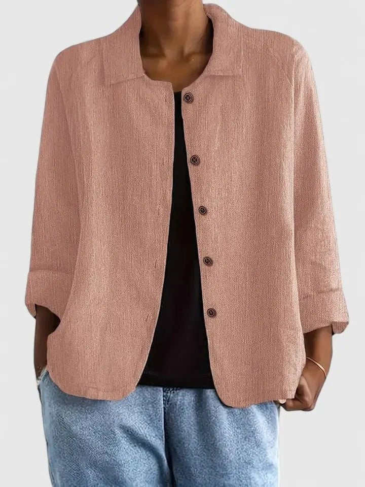 Sophie | Women's Lightweight Cotton Button-Up Jacket