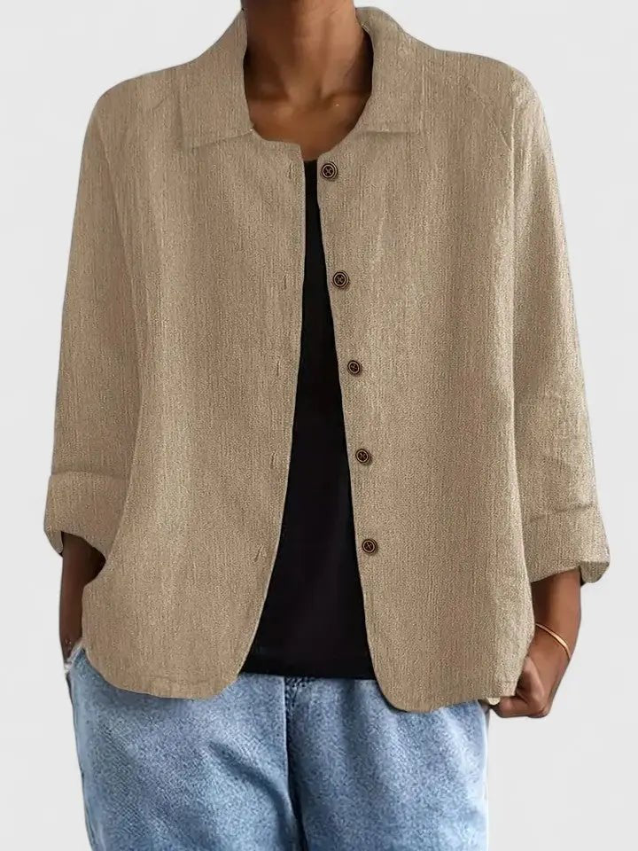 Sophie | Women's Lightweight Cotton Button-Up Jacket
