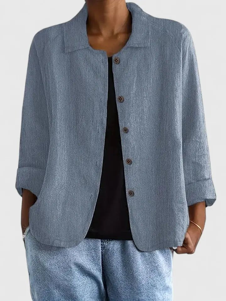 Sophie | Women's Lightweight Cotton Button-Up Jacket
