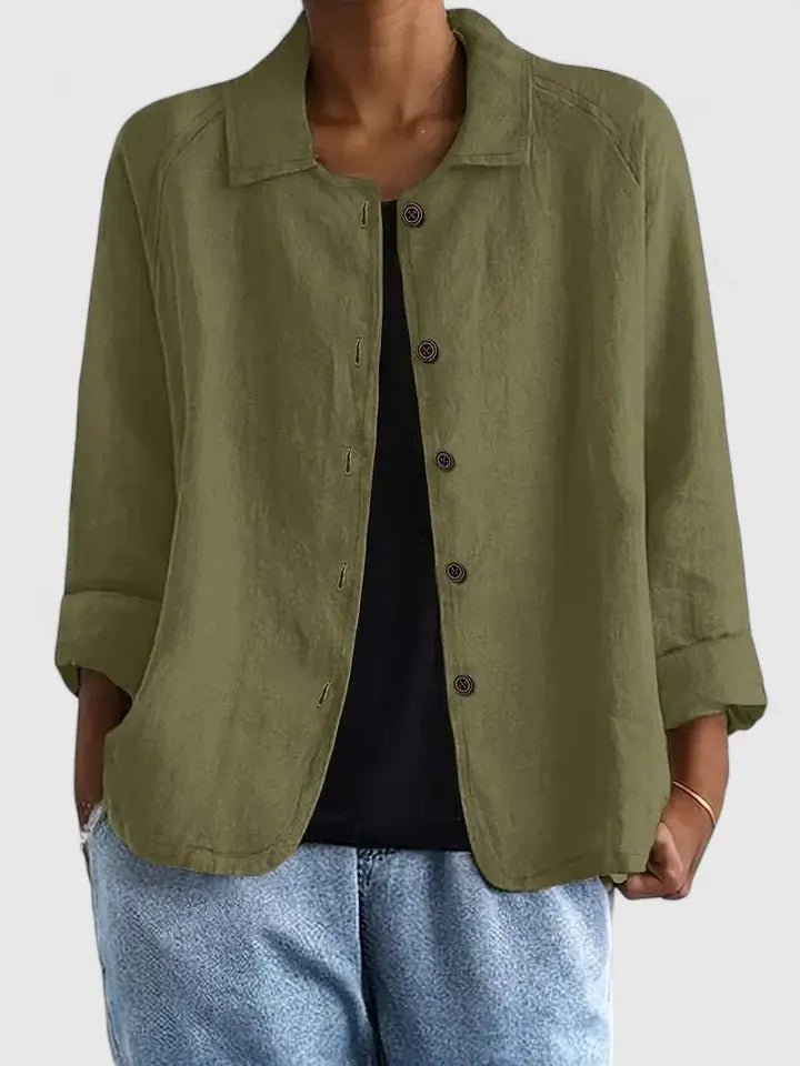 Sophie | Women's Lightweight Cotton Button-Up Jacket