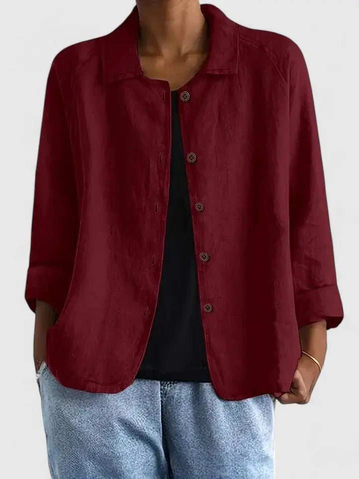Sophie | Women's Lightweight Cotton Button-Up Jacket