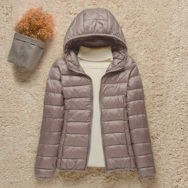 Sienna | Women's Lightweight Hooded Quilted Jacket Packable Down Puffer