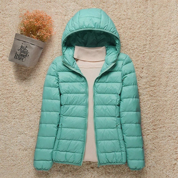 Sienna | Women's Lightweight Hooded Quilted Jacket Packable Down Puffer
