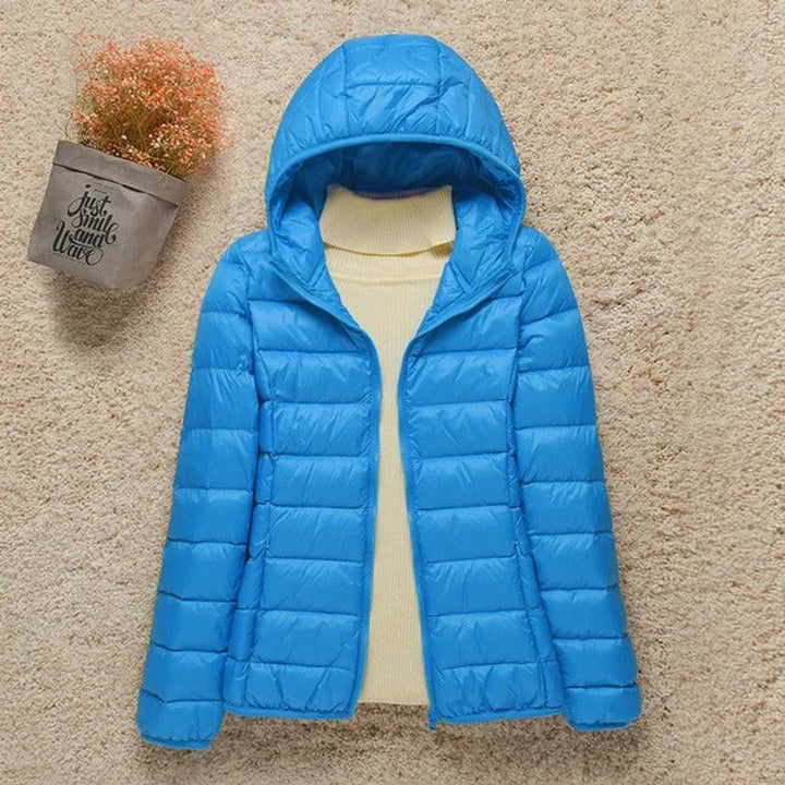 Sienna | Women's Lightweight Hooded Quilted Jacket Packable Down Puffer