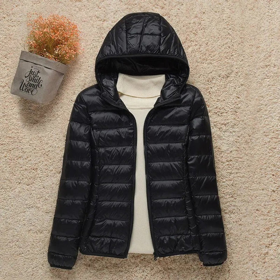 Sienna | Women's Lightweight Hooded Quilted Jacket Packable Down Puffer