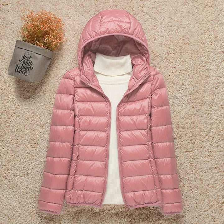Sienna | Women's Lightweight Hooded Quilted Jacket Packable Down Puffer
