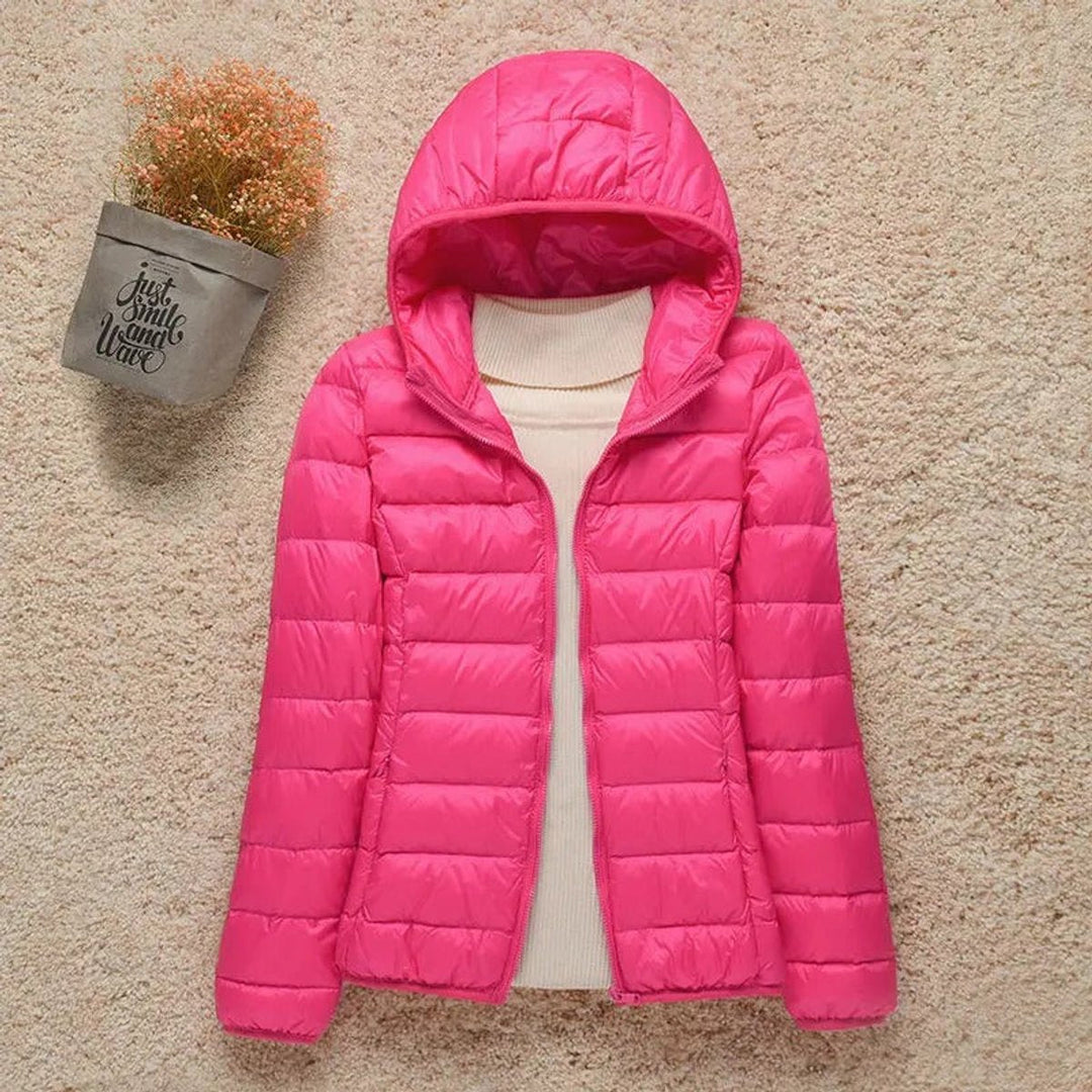 Sienna | Women's Lightweight Hooded Quilted Jacket Packable Down Puffer