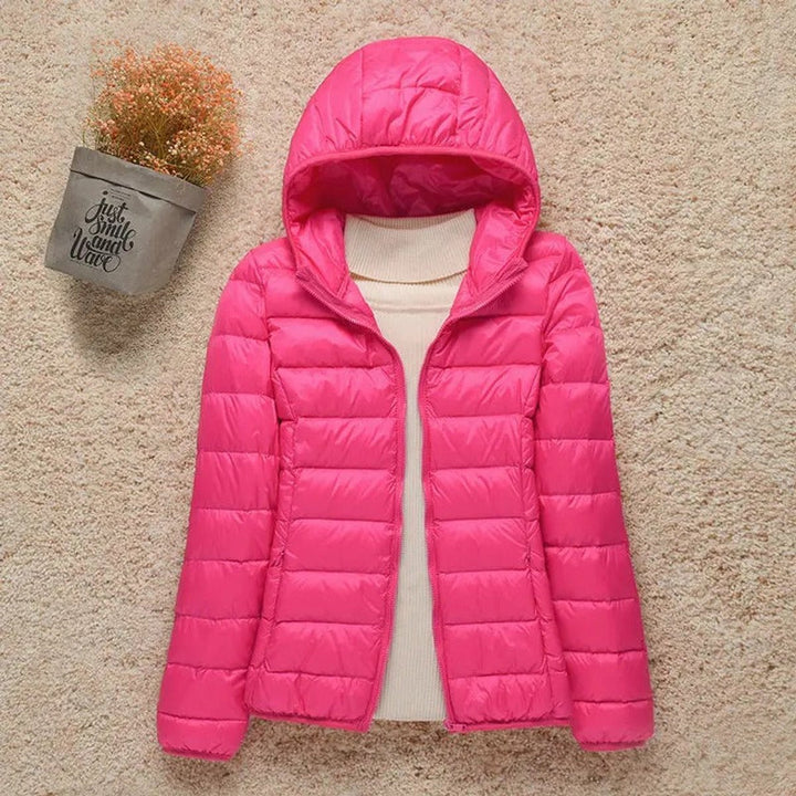Sienna | Women's Lightweight Hooded Quilted Jacket Packable Down Puffer