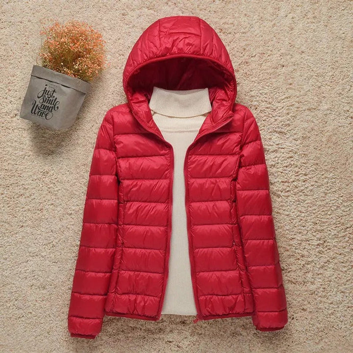 Sienna | Women's Lightweight Hooded Quilted Jacket Packable Down Puffer