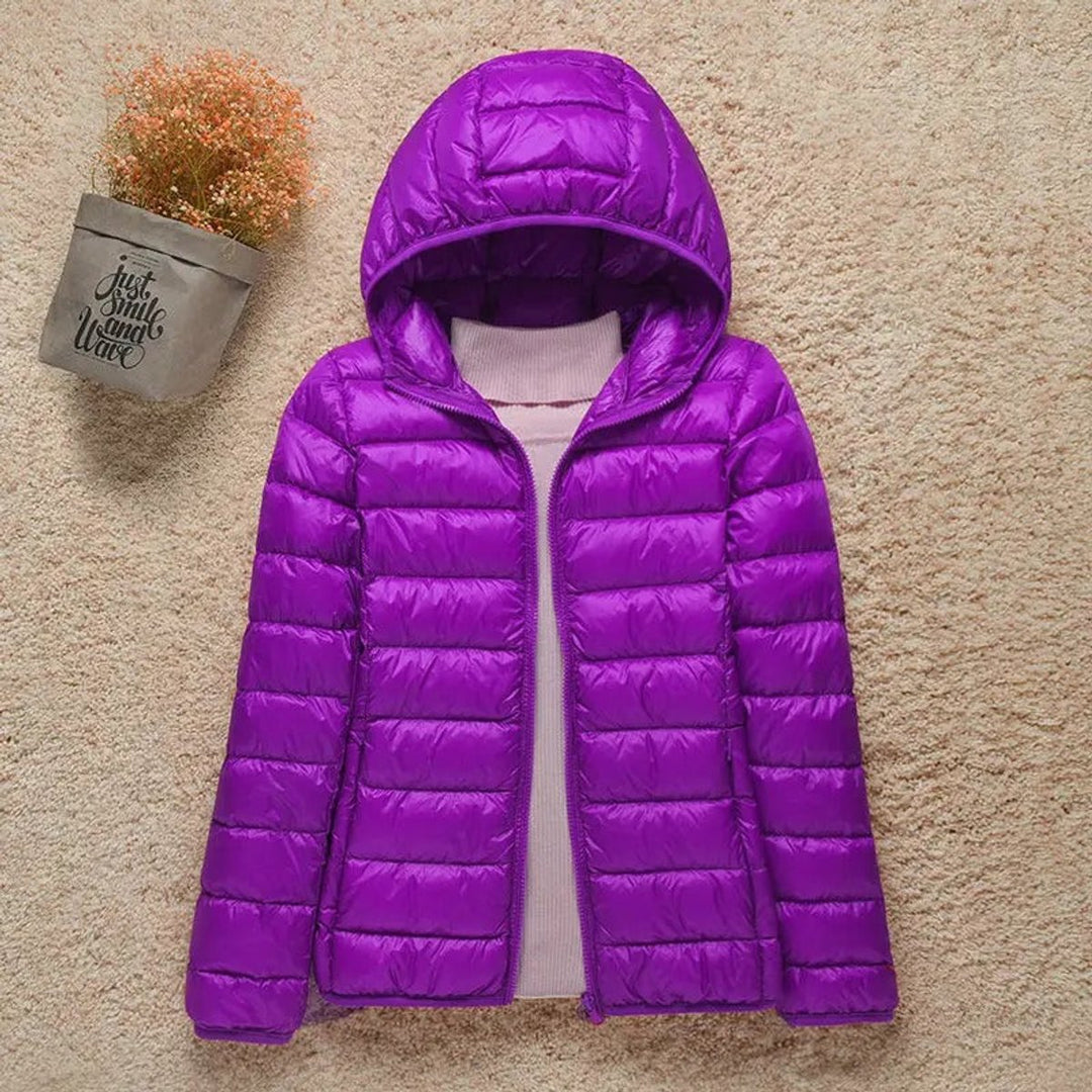 Sienna | Women's Lightweight Hooded Quilted Jacket Packable Down Puffer