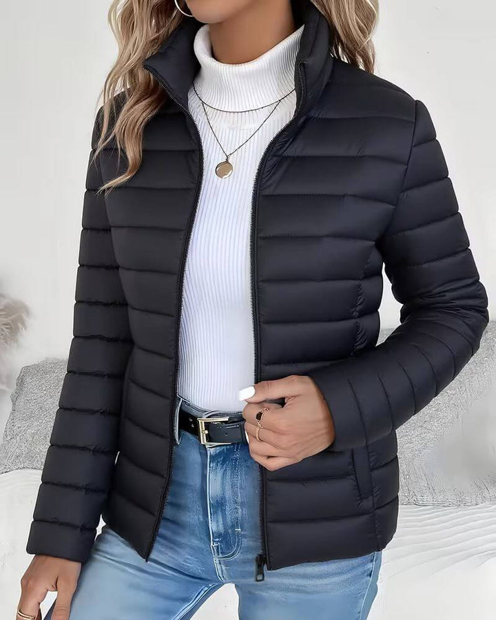 Sienna | Women's Lightweight Quilted Puffer Jacket Stand Collar