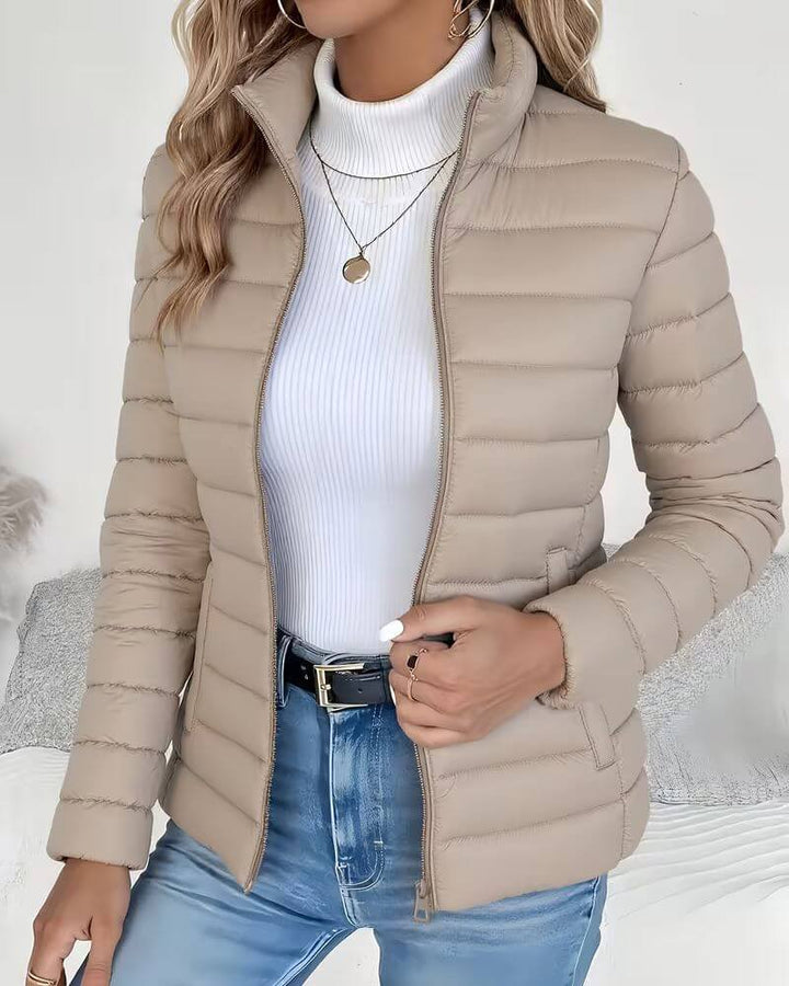 Sienna | Women's Lightweight Quilted Puffer Jacket Stand Collar