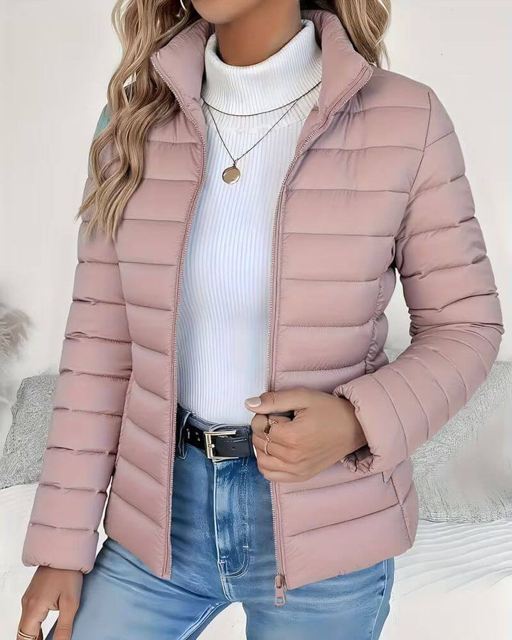 Sienna | Women's Lightweight Quilted Puffer Jacket Stand Collar