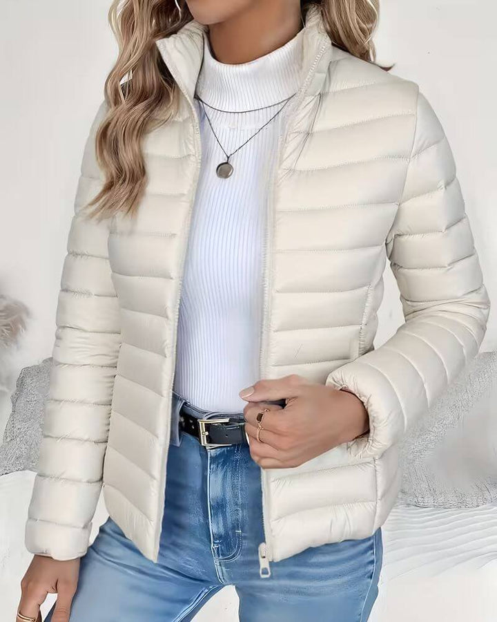 Sienna | Women's Lightweight Quilted Puffer Jacket Stand Collar