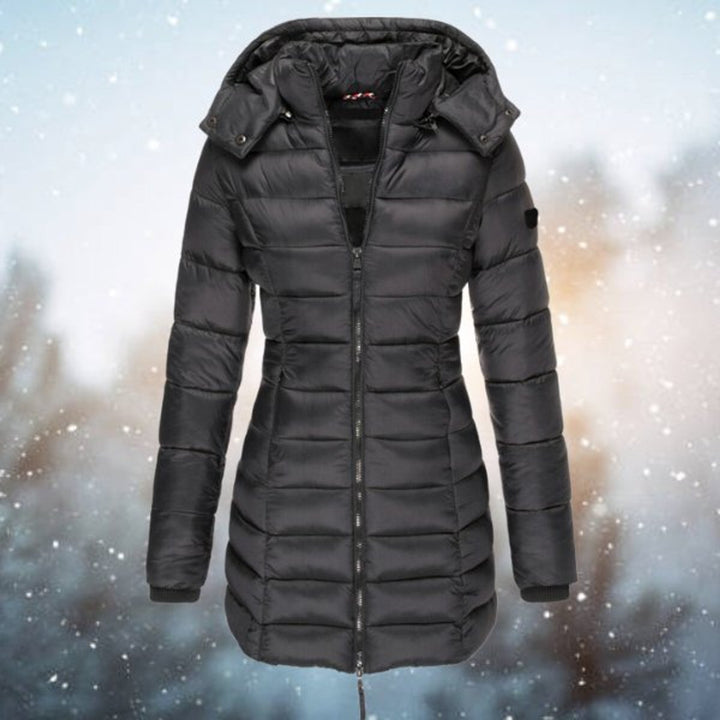 Emily | Women's Long Hooded Quilted Jacket Padded Puffer Coat