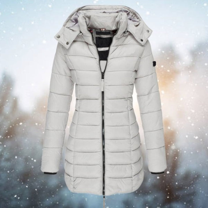 Emily | Women's Long Hooded Quilted Jacket Padded Puffer Coat