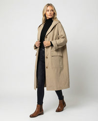 Rosie | Women's Long Waterproof Windproof Hooded Trench Coat
