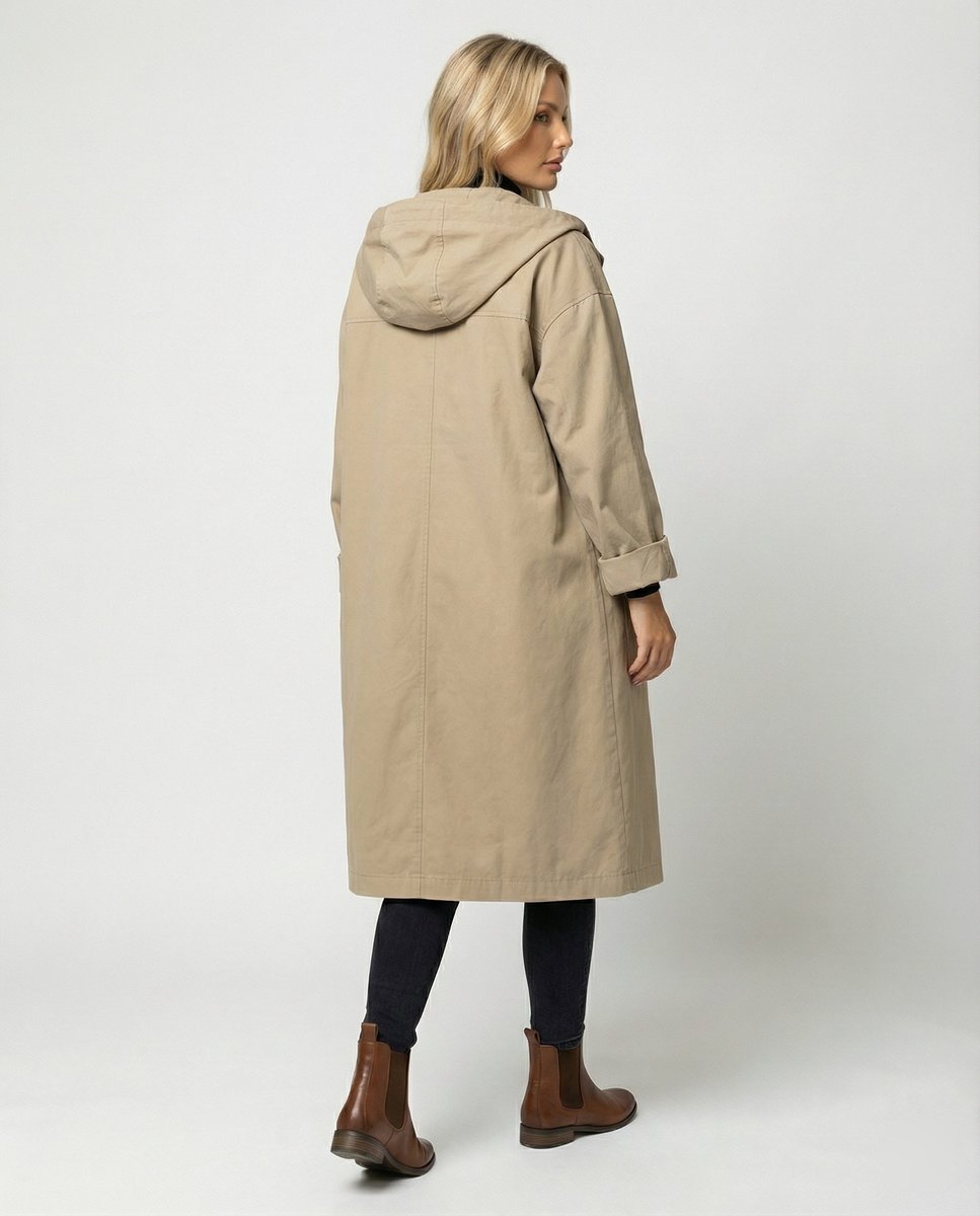 Rosie | Women's Long Waterproof Windproof Hooded Trench Coat