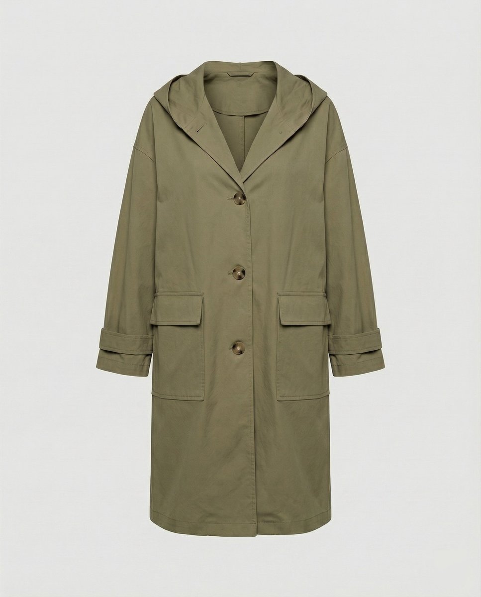 Rosie | Women's Long Waterproof Windproof Hooded Trench Coat