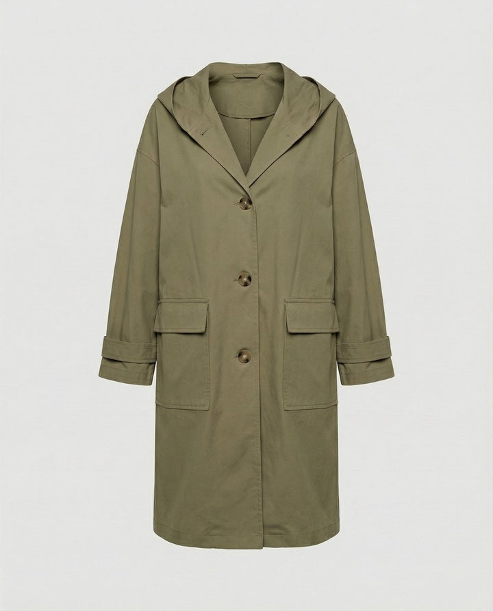 Rosie | Women's Long Waterproof Windproof Hooded Trench Coat