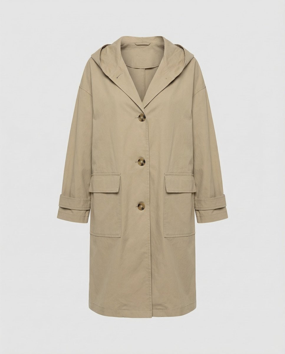Rosie | Women's Long Waterproof Windproof Hooded Trench Coat